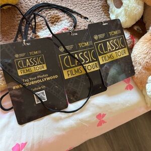 Set of 3 Classic Films Tour Lanyards from Warner brothers studio tour in LA